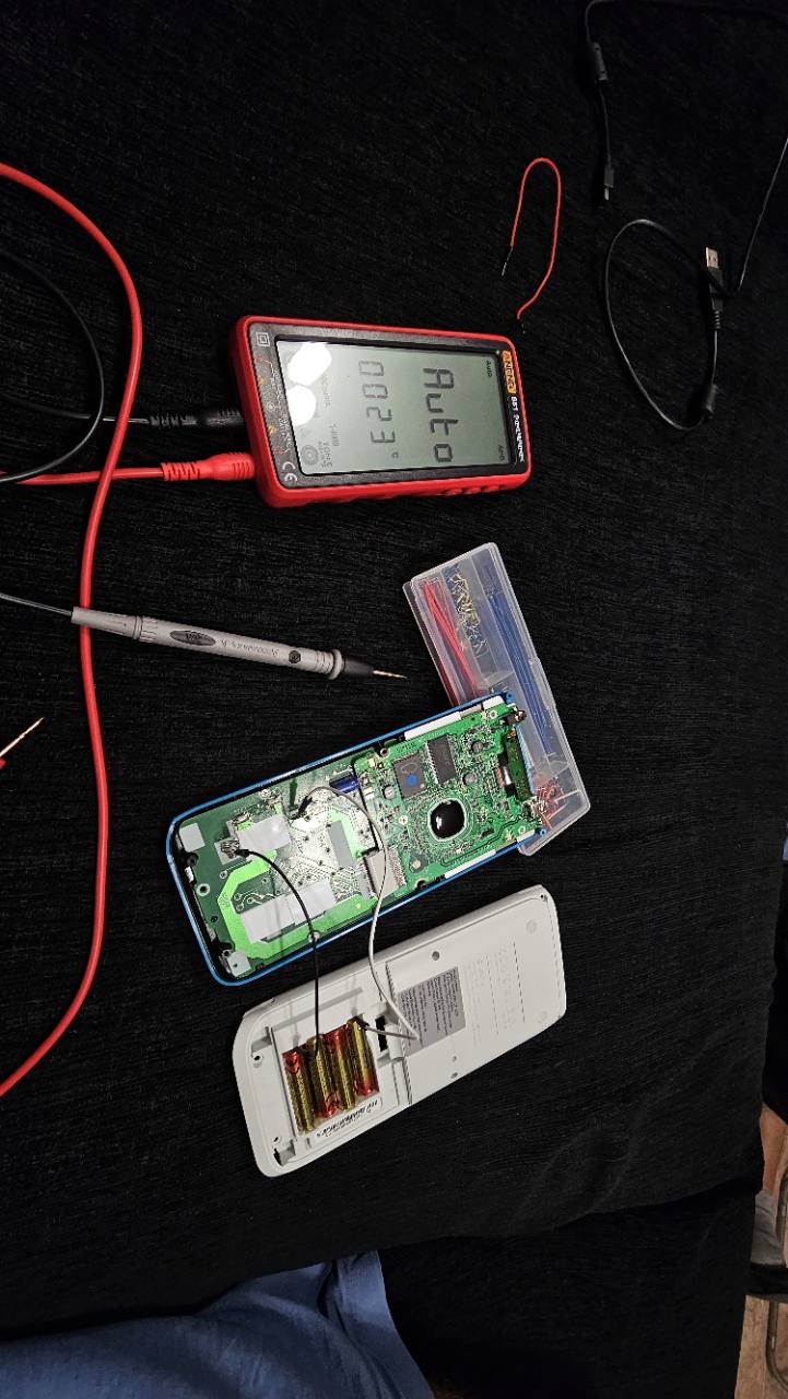 Casio fx-CG50 abierta durante la identificación de señales